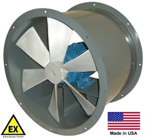 TUBE AXIAL DUCT FAN - Explosion Proof - Direct Drive - 18 - 115/230V  3450 CFM