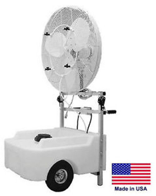 MISTING FAN  Commercial - Cart Mounted - 24 - 5580 CFM - 115V - 1/3 Hp - UL