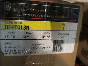 General Electric Dfptql3N 1 Pole 3 Wire Bus Plug New