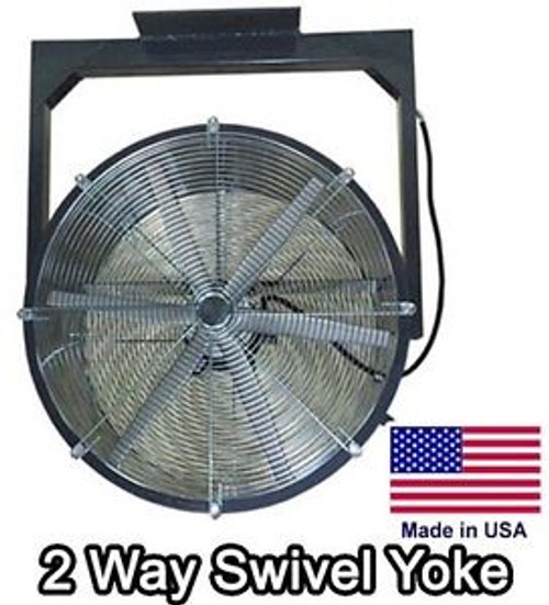 24 Ceiling Fan - 6000 CFM - 230V - 1/2 HP - 2 Way - 4 Blade - Explosion Proof