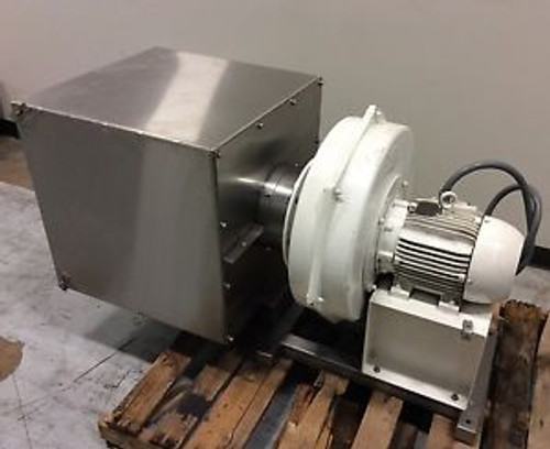 CHICAGO BLOWER SIZE 1500 HIGH PRESSURE CENTRIFUGAL BLOWER W/ S/S FILTER HOUSING