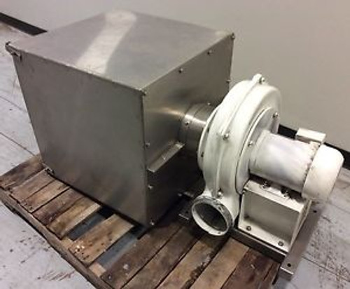 CHICAGO BLOWER SIZE 1200 HIGH PRESSURE CENTRIFUGAL BLOWER W/ S/S FILTER HOUSING