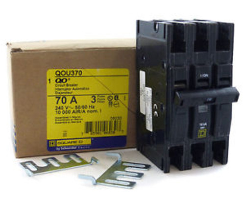 New Square D Qou370 70A 3-Pole 240V Circuit Breaker 1 Year Warranty