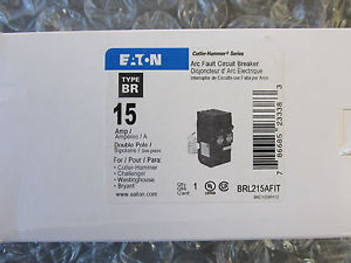 Eaton Cutler-Hammer Brl215Afit Arc Fault Circuit Breaker 2 Pole 15A 120V New!!!