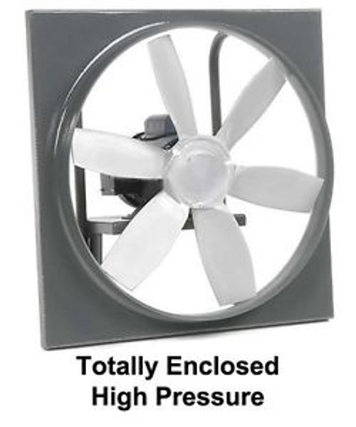 3/4 HP - Completely Enclosed Exhaust Fan - 1 Ph- 6 Blade - Volt 115 / 230 - 24