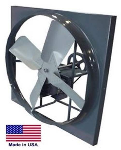 36 PANEL EXHAUST FAN - Belt Drive - 1/3 Hp - 9000 CFM - 115/230 Volts - 1 Phase