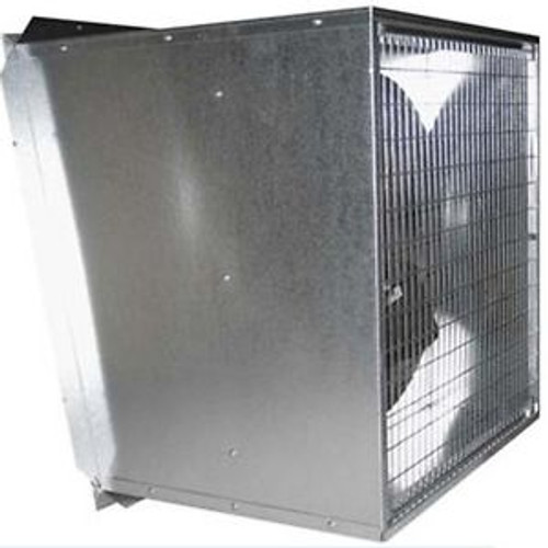 48 Slant Wall Exhaust Fan - 2 Speed - 230 Volt - 1 HP - 21100 CFM - Belt Drive