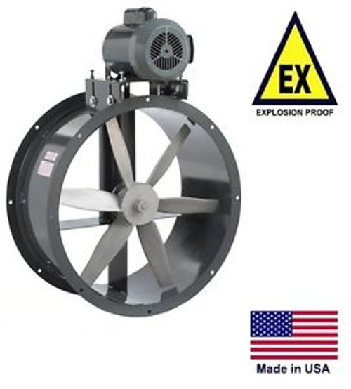 TUBE AXIAL DUCT FAN - Belt Drive - Explosion Proof - 24 - 115/230V - 5643 CFM