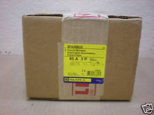 New Square D Sfa Sfa308035 80 Amp 3 Pole Breaker