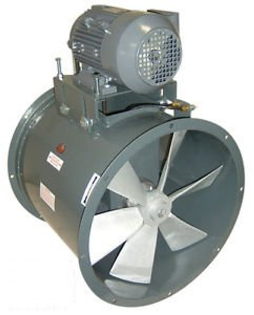 TUBE AXIAL DUCT FAN - Belt Drive - 15 - 1 Hp - 1 or 3 Phase - 4250 CFM