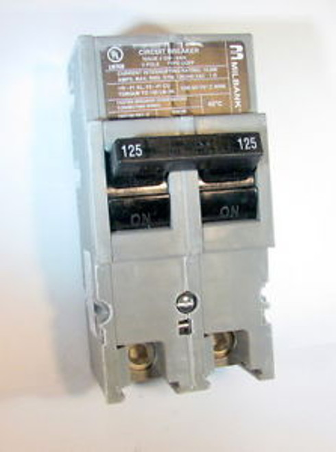 New Zinsco Style Qfp125-2/Tbfp1252   2 Pole 125 Amp Breaker -