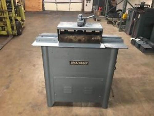 Used 20 Ga Lockformer Pittsburgh Machine w/ Auto Guide Power Flanger