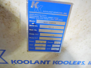 COOLANT KOOLER MDL. HCC3-30PR NEW  STILL IN CRATE