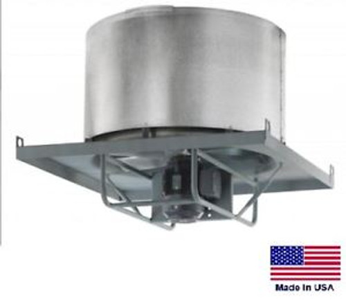 ROOF EXHAUSTER FAN - Direct Drive - 24 - 1/4 Hp - 115/230V - 1 Ph - 5200 CFM
