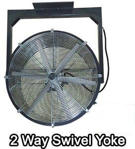 36 Ceiling Fan - 2 Way - 20500 CFM - 230V - 3 HP - 6 Blade - Totally Enclosed