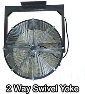 36 Ceiling Fan - 2 Way - 14850 CFM - 230V - 1 1/2 HP - 4 Blade Explosion Proof