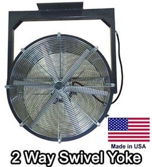 36 Ceiling Fan  2 Way - 14850 CFM - 230V - 1 1/2 HP - 4 Blade Totally Enclosed