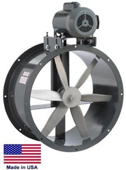 TUBE AXIAL DUCT FAN - Belt Drive - 34 - 1.5 Hp - 230/460V - 3 Phase - 13695 CFM