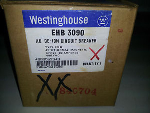 Westinghouse/Fpe Ehb3090 New In Box 3P 90A 480V Breaker #B21