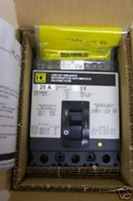 Square D Fal34025 Molded Case Circuit Breaker 25A 3-Pole 480V New In Box