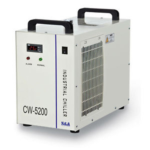 USA CW-5200DH Industrial Water Chiller for 130-150W CO2 Glass Laser Tube 0.93HP