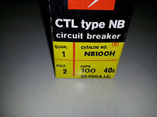 Federal Pacific Nb100H New In Box  1 Year Warranty 2P 240V 100A 22000 Aic #B47