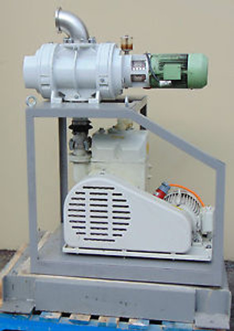 PFEIFFER BALZERS WKP 500A T100 UNO 100 Tunair VACUUM BLOWER PUMP PACKAGE