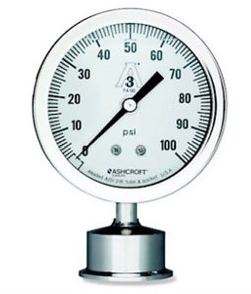 Ashcroft Gauge 0-100psi 35 1032S 15L