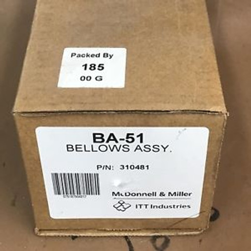 McDonnell & Miller BA-51 Bellows Assembly For MM-51 OEM 310481 New