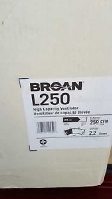 Broan L250 High Capacity Ventilator Fan 259 CFM L18 Blower HVAC