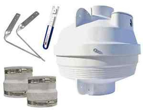 Radon Mitigation Fan Couplers Air Pressure Indicator Grow Room Ventilation Hvac