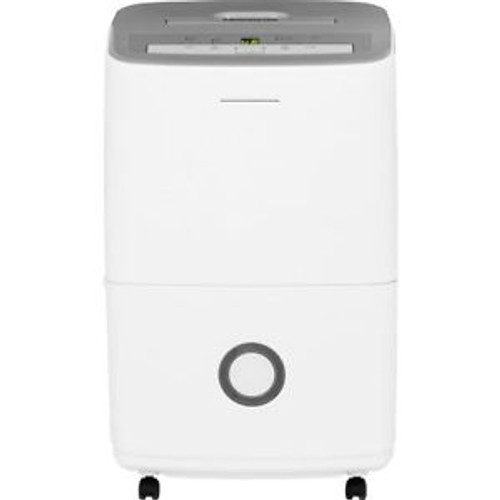 50-Pint Dehumidifier with Effortless Humidity Control White
