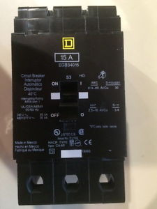 Square D Breaker Egb34015 Installed In Panel But Never Energized