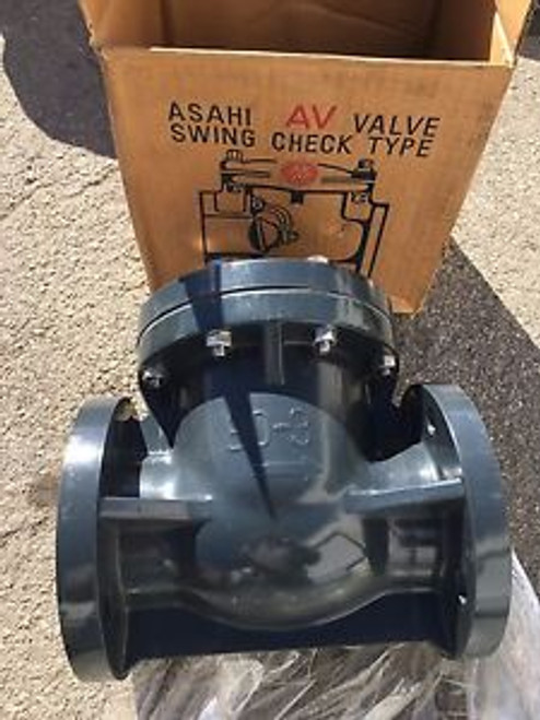 ASAHI 3 inch Swing Check Flange EPDM PVC Check Valve in Box