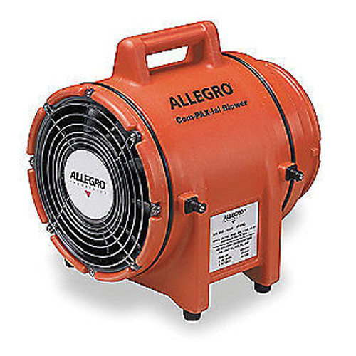 Allegro Polyethylene Conf. Space Fan Axial Dia 8 In 9533 Orange