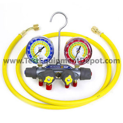 Yellow Jacket 49900 Titan 4-Valve Test & Charge Manifold Psi F/C