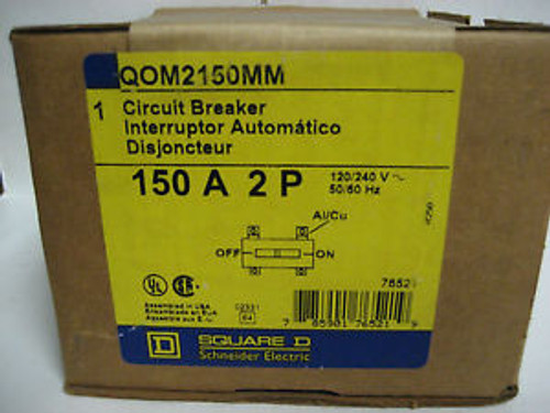 Square D 150Amp 2Pole Qom2150Mm Circuit Breaker