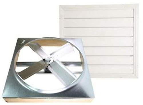 Cool Attic Whole House Fan Shutter 2-Speed Ceiling Mounted Cooling Ventilation