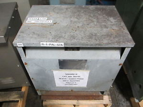 Square D 30T3H 30KVA 3Ph 480-208Y/120V 60Hz Transformer