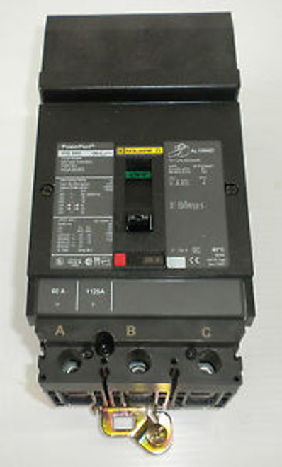 SQUARE D POWERPACT HGA36060 AL150HD HG 060 60A 240-600VAC 3-POLE CIRCUIT BREAKER