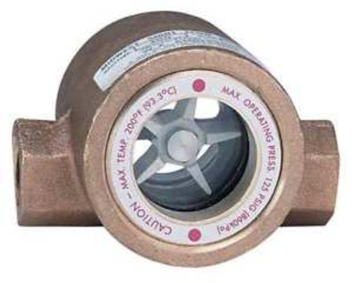 Dwyer Instruments Sfi-300-2 Double Sight Flow Indicator Bronze 2In