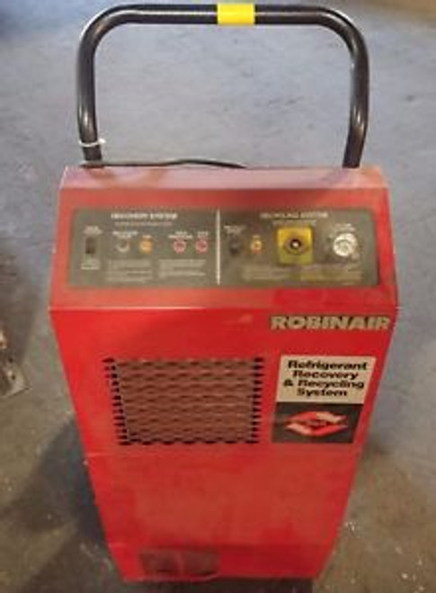 Robinair 17500B Refrigerant Recovery And Recycling Station R12 R-22 R-500 R-502