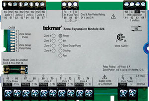 Tekmar 324 Tn2 Zone Expansion Module Four Zones Cooling & Fan