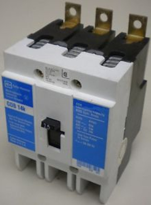 CUTLER HAMMER GDB3015  480 VAC 15 Amp 3 Pole CIRCUIT BREAKER