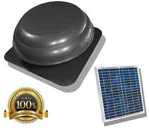 Solar Attic Gable Fan Vent Office Warehouse Garage Pull Heat Out Of Building