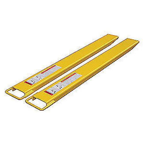 GRAINGER APPROVED Steel Fork Extensions84in.L x 5inWStrapPK2 35LU37 Yellow