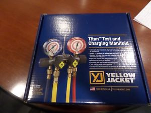 Yellow Jacket 49977 Titan 4-Valve Test and Charging Manifold