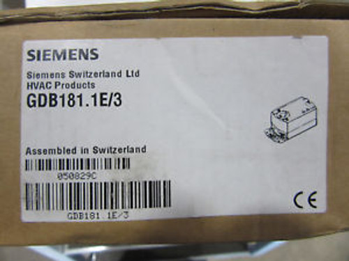 Siemens GDB181.1E/3 Damper Actuator