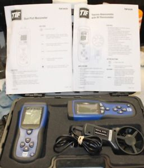 TIF3220 Thermo-Anemometer W/IR Thermometer & TIF3420 Dual Port Manometer In Case