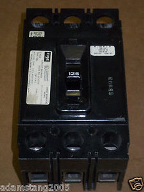 Federal Pacific FPE NEJ 3 pole 125 amp 240v NEJ233125 Circuit Breaker